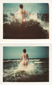 Gea geht schwimmen, Sylt im Sommer 1976